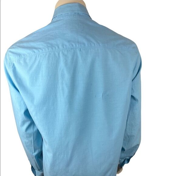 Men’s XXL Penguin Classic Fit Blue Long Sleeved Dress Shirt Excellent Condition - Picture 2 of 5
